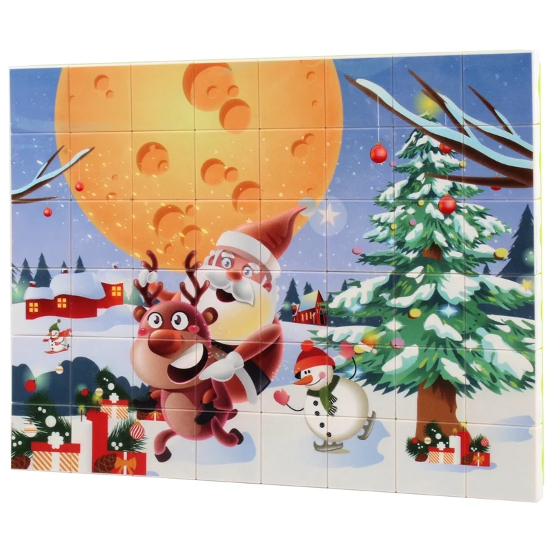 Baby-48PCS 3D 퍼즐 큐브 Puzzlesd 동물 플라스틱 빌딩 블록 DIY 조립 조합 퍼즐 장난감