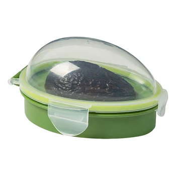 Supporto per salvavite Scatola portaoggetti riutilizzabile per avocado Salvapfrutta Contenitore per riporre l'avocado Strumento per frigorifero da cucina 1
