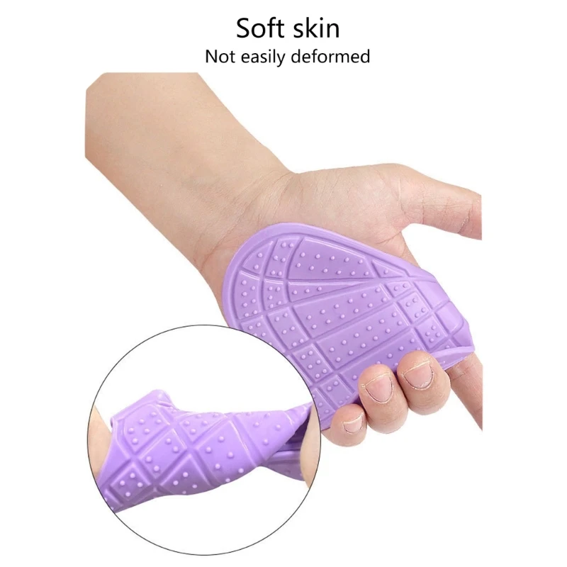 Gym Gloves Men Weight Lifting Gloves Women, 1 Pair Silicone Four Finger Workout Gloves Weight Training Gloves 5