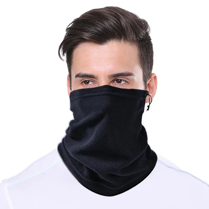Men Women Winter Warm Hiking Scarf Camping Cycle Polar Fleece Outdoor Gaiter Warmer Neck Tube Soft Headwear Hooded Bib