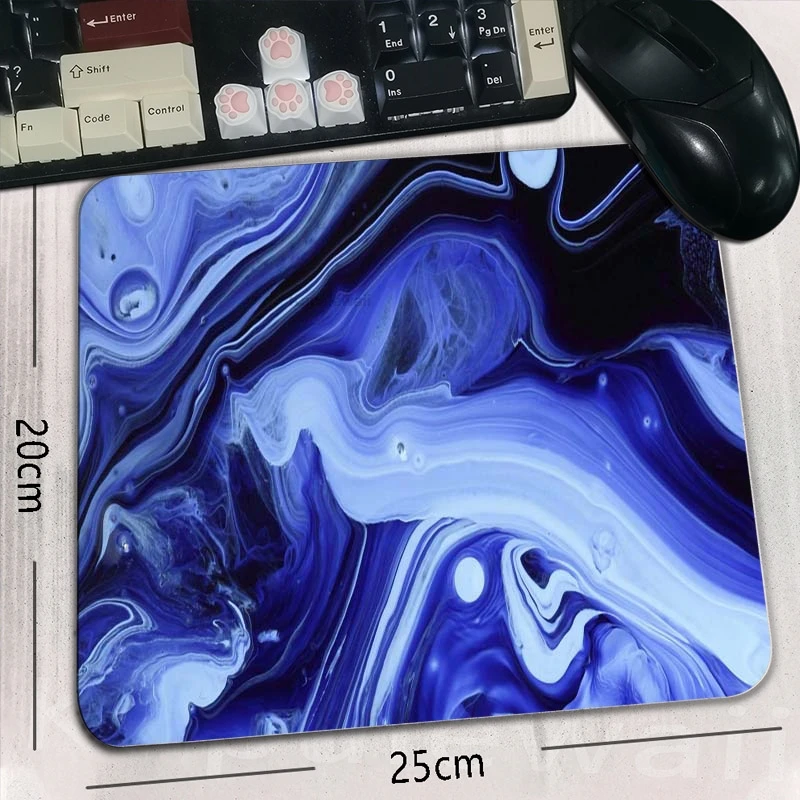 

Strata Liquid Mause Pad Gamer Rug Mouse Pads Anti-slip Desktop Table Mat Pc Gaming Computer Desk Protector HD Print Accessories