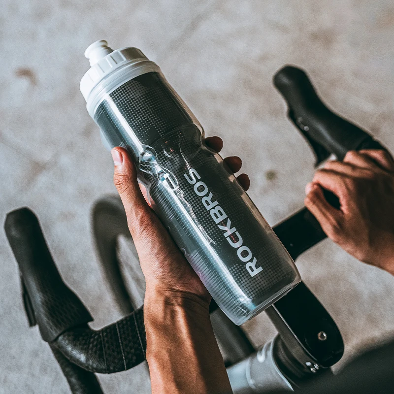 ROCKBROS Cycling Insulated Water Bottle Thermal Drink PP5 Silicone 670ml Fitness Outdoor Sports Bicycle Portable Water Kettle water bottle bicycle water bottle sports bottle
