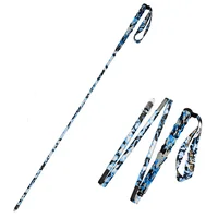 Blue Camo Pattern Premium Carbon Fiber Collapsible Telescopic Trekking Poles Hiking Walking Sticks Lightweight 43/47/51 Inch 2