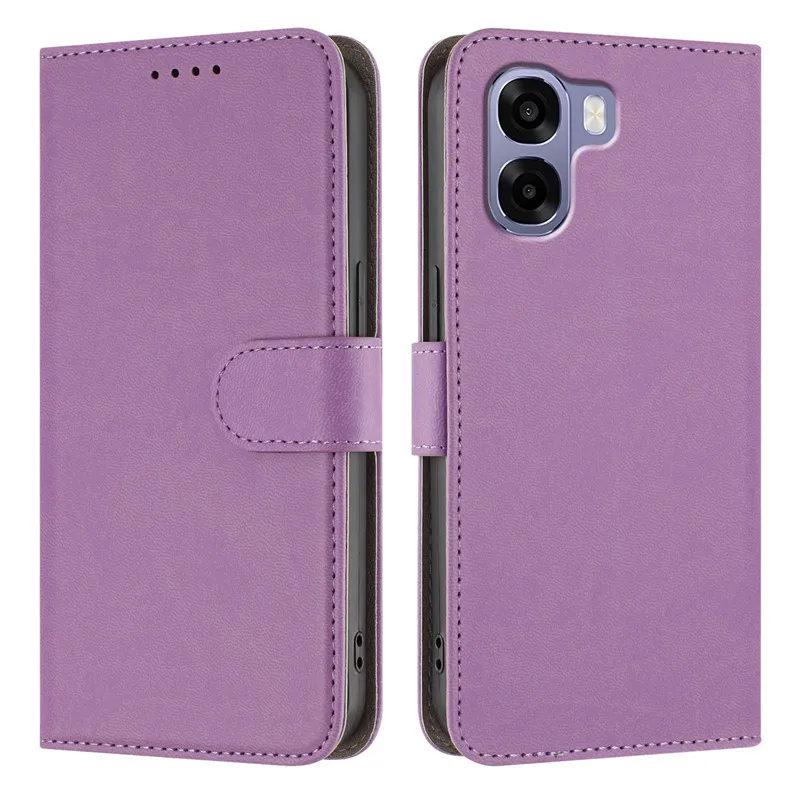 Leather Wallet Flip Case with Magnetic Closure and Card Holder