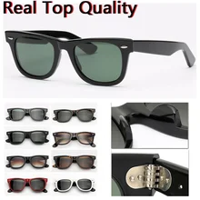  Hot TOP Quality luxury 2140 square sunglasses men women acetate frame with real glass lenses sun glasses for male 