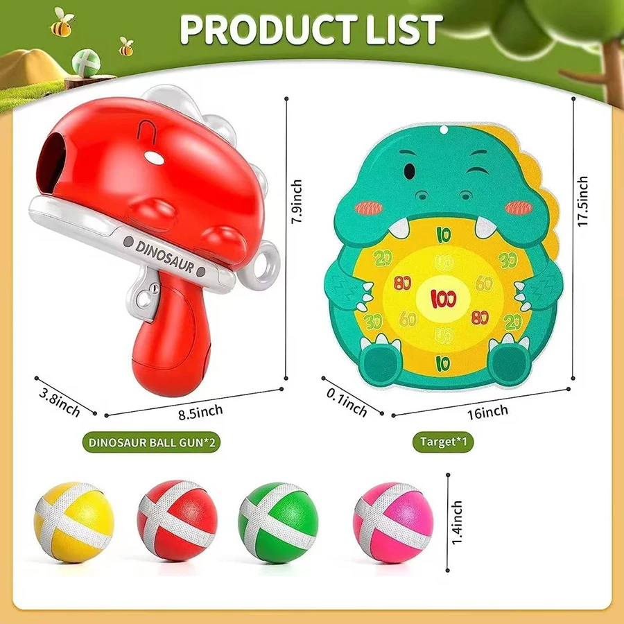 Dinosaurus klittenbal dartbord spel voor kinderen_voghion.com