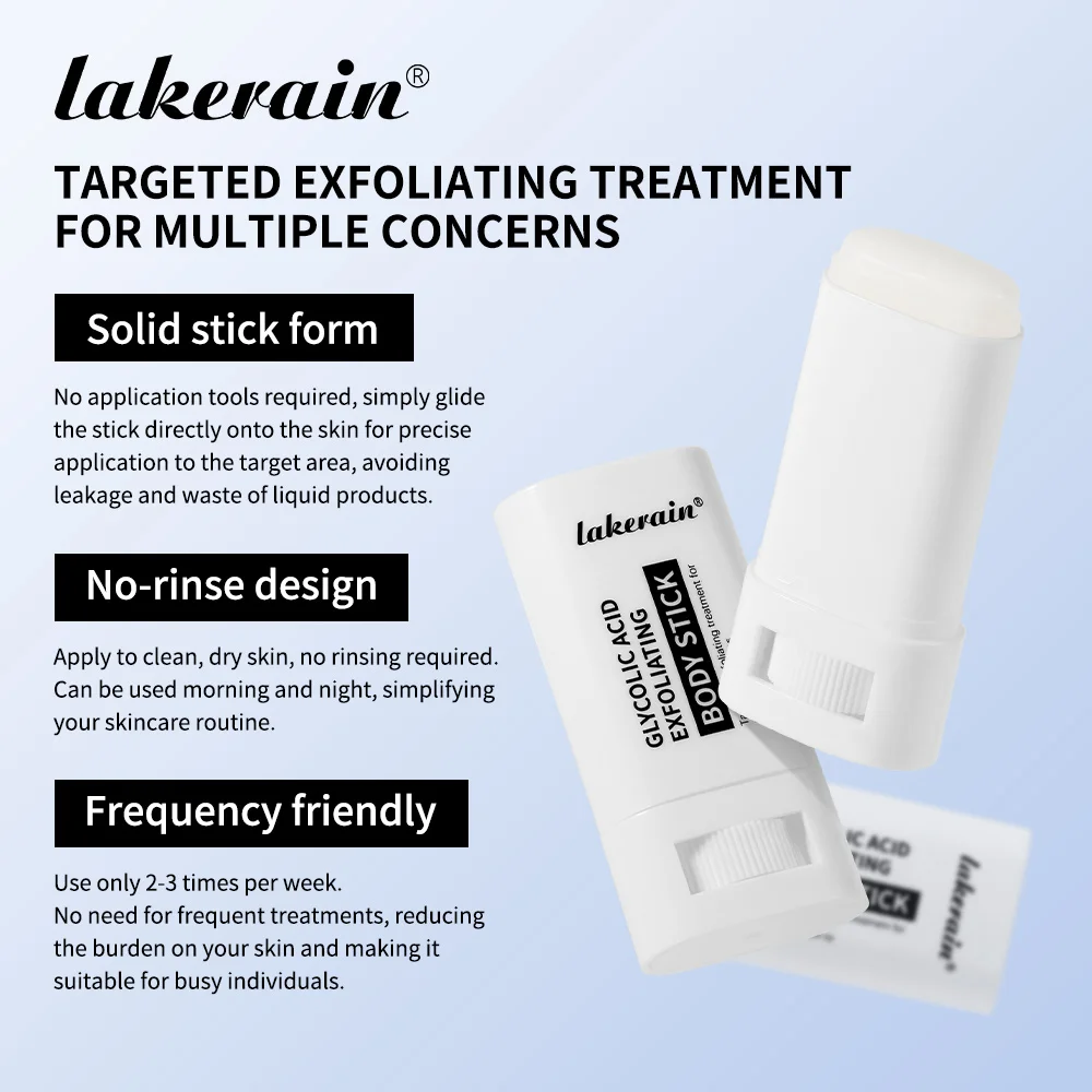 Glycolic Acid Exfoliating Body Stick for Smooth, Soft Skin with Deep Hydration