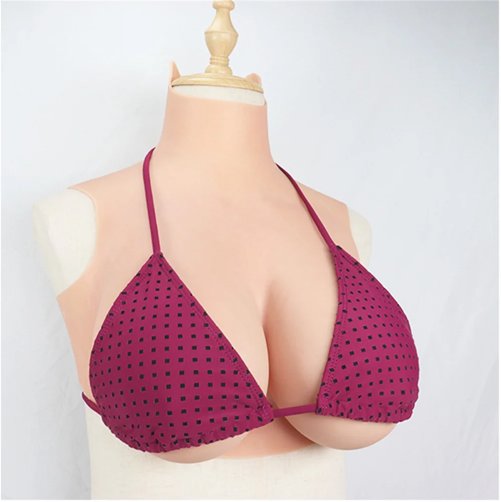 Realistic Boobs Silicone Artificial Tits Huge Chest Fake Simulated Breast for Crossdresser Shemale Prothesis Women Men Adult Toy