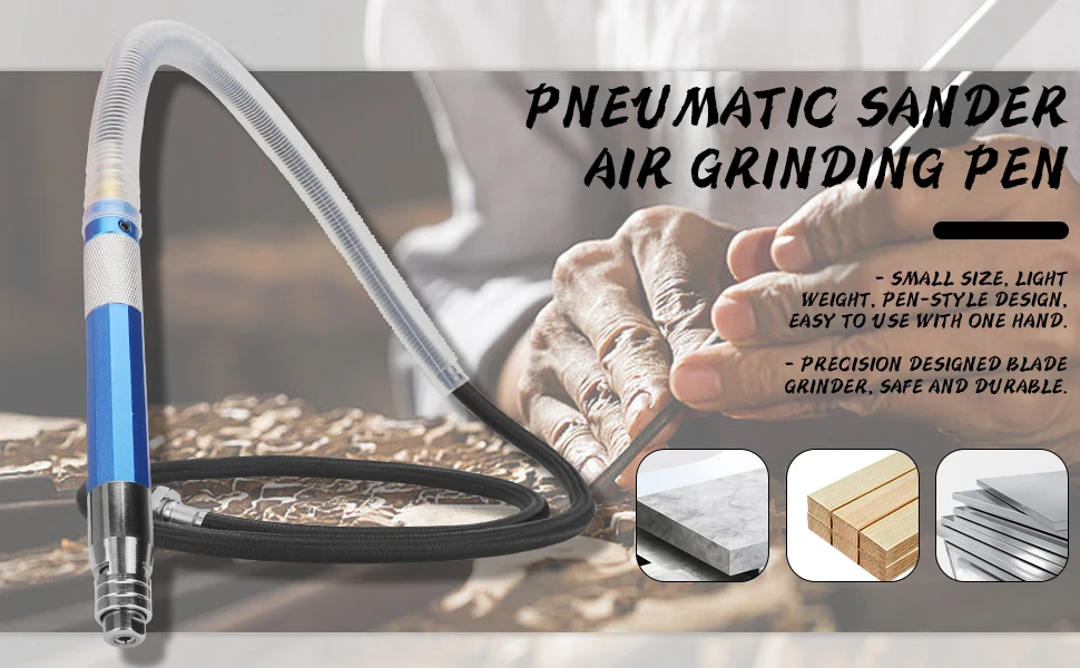 1/4 "Air Micro Die Grinder Schleifmaschine Mühle Gravur Polieren Kompressor Werkzeuge Mini Bleistift Typ Hand Werkzeug – Detail 2