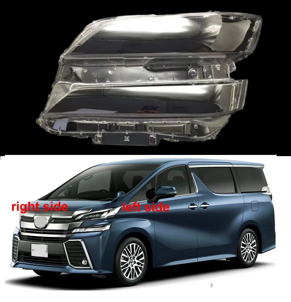 Car Headlamp Lens Cover Shell Front Headlight Glass Replace The Original Lampshades Mask For Toyota Vellfire 2015 2016 2017 2018 1