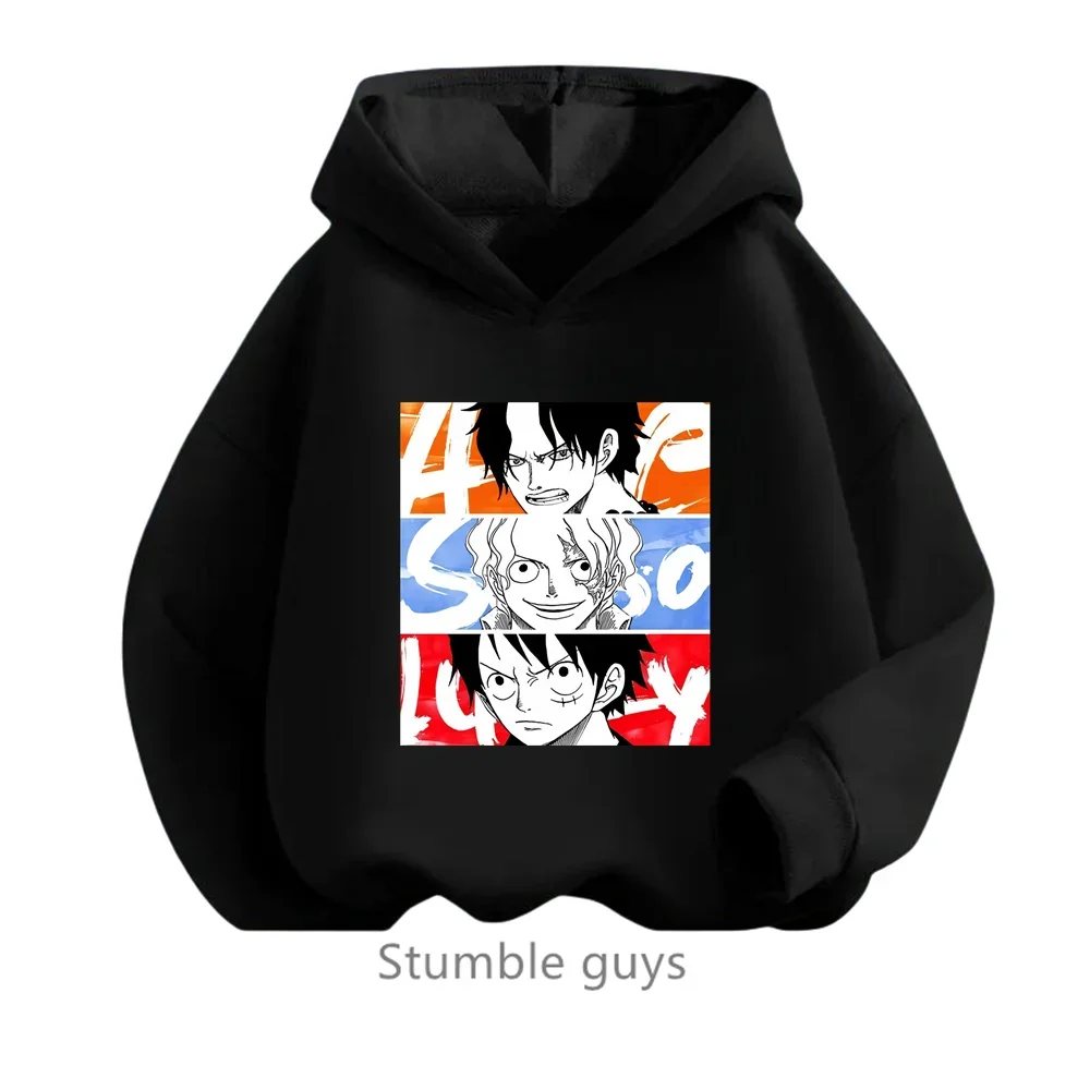 thumbnail image 1 of Ropa de primavera y otoño para niños, sudadera de una pieza para niños, ropa para niñas, sudadera de dibujos animados de Anime Luffy Zoro, traje para adolescentes, camisetas con capucha de Sonic, 1 of 5
