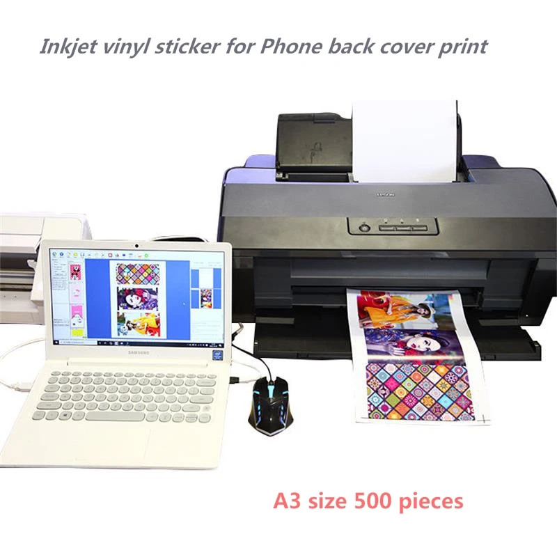 500 Pieces Full Cover No Bubble DIY Mobile Phone Back Hydrogel Film Printing  mobile skin A3 inkjet sticker - AliExpress
