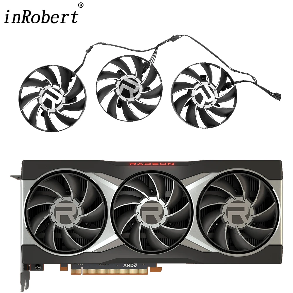 Sostituzione Ventola Di Raffreddamento Gpu Da 80Mm Per Schede Video Grafiche Amd Radeon Rx 6800 6800Xt 6900Xt 16G Ventole Di Raffreddamento Aub0812Vd