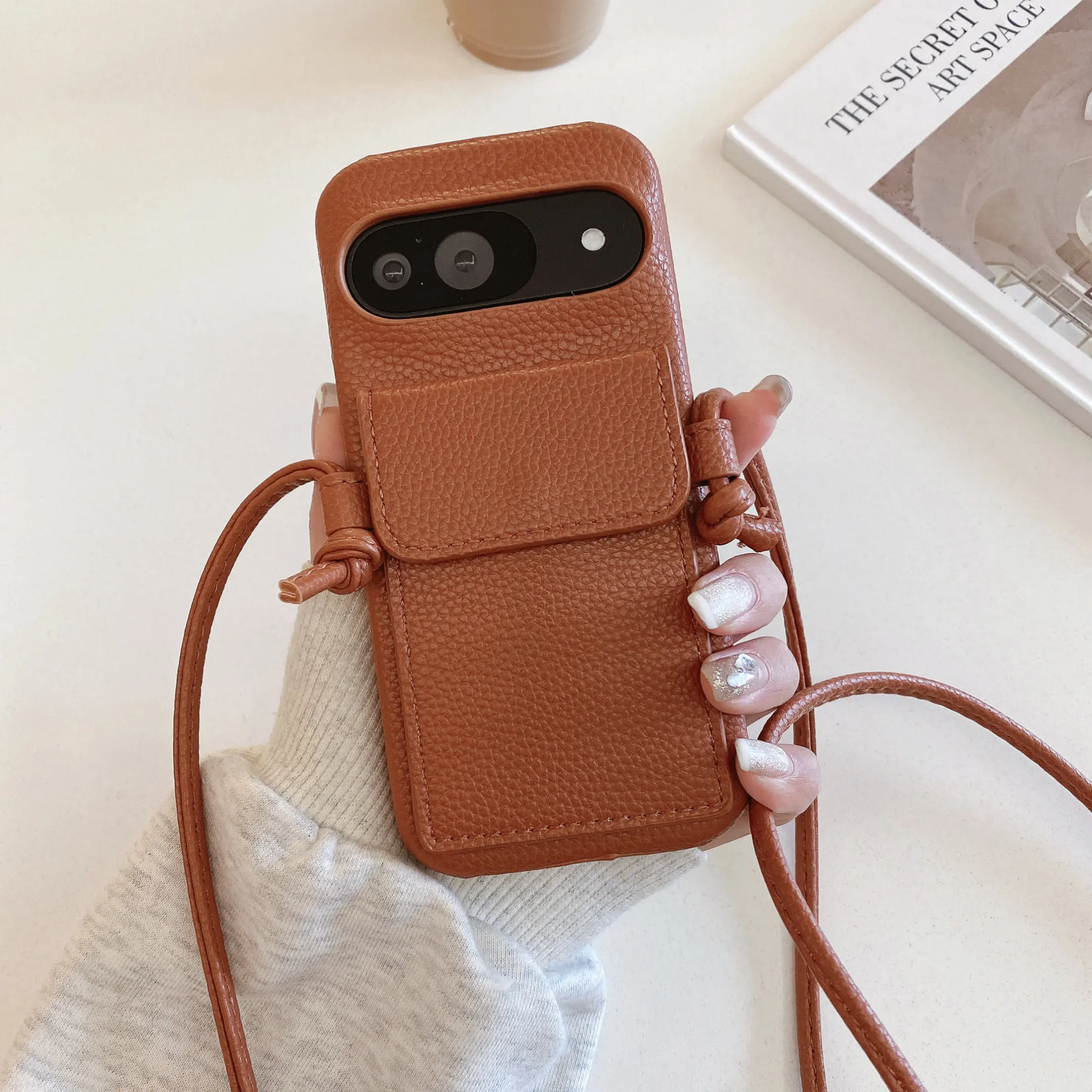 Crossbody Phone Case With Card Holder Wallet For Google Pixel_voghion.com