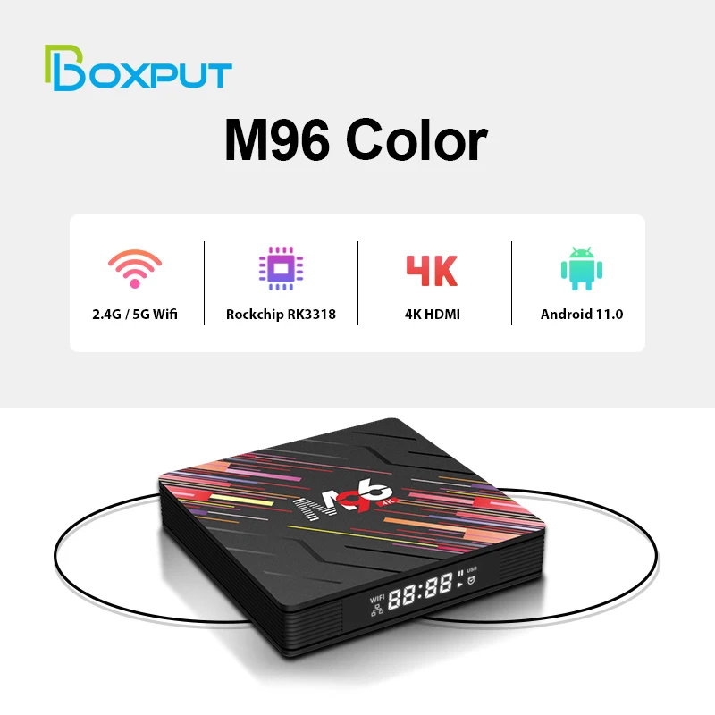 ТВ-приставка M96 Android 11 4 + 64 ГБ 4K ядра Wi-Fi |