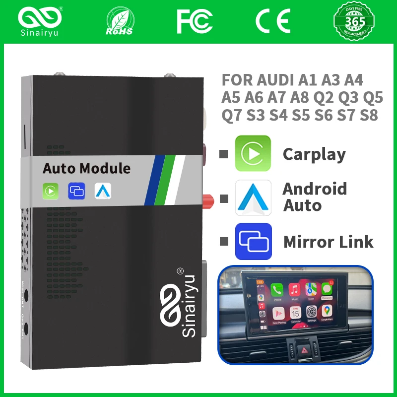 Nwe Per Apple Wireless Carplay Modulo Auto Android Per Audi B9 A5/S5/A4/A3/A1 A6 A7 A8 Q2 Q3 Q5 Q7 B9 S5 Mmi Mib System Video