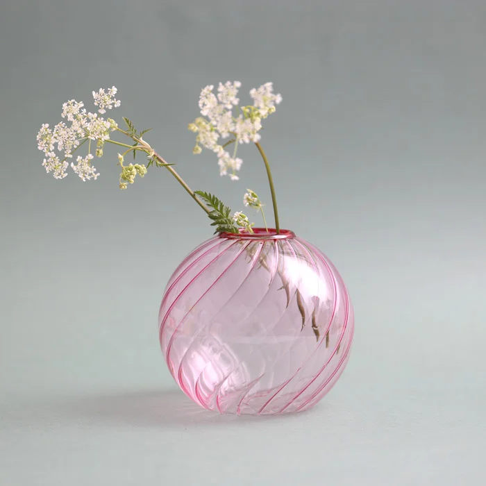 Mini Colorful Sphere Glass Bubble Vase for Flower Arrangement Cute Bud Vase Sphere Glass Art Flower Ware Home Decor 3
