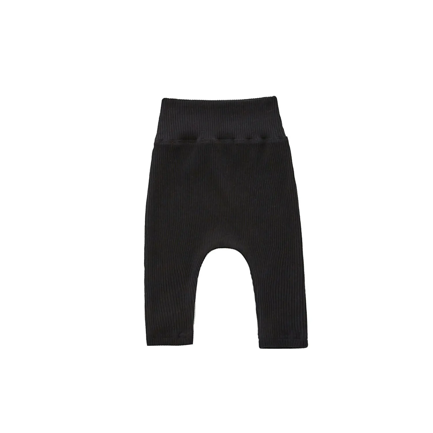 Spring And Autumn Newborn Infant Baby Boys And Girls Cotton Solid Color High Waisted Leggings Kids Fashion Baby Clothing 5