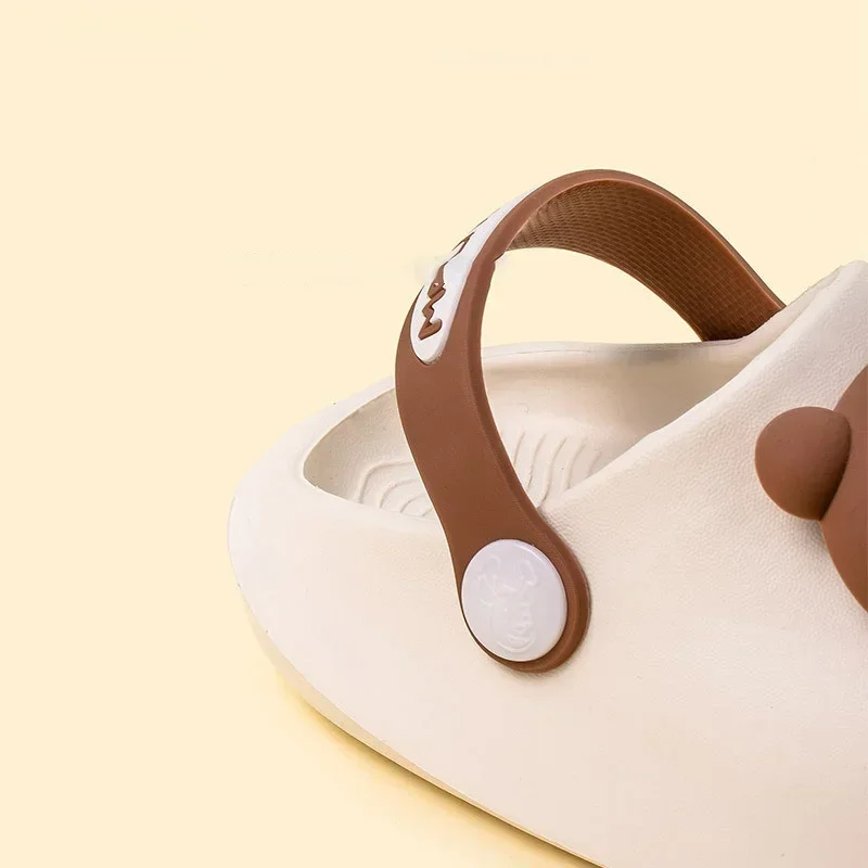 Newborn Baby Slippers Kids Shoes Summer Cute Animal Cartoon Bear Boys Girls Infant Child Comfortable Non-slip Sandals Kids Shoes 5