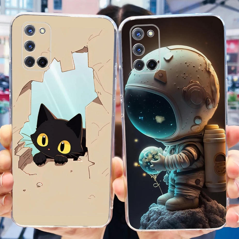 Cute Fashion Painted Clear Silicone Phone Case - Soft Protective Cover