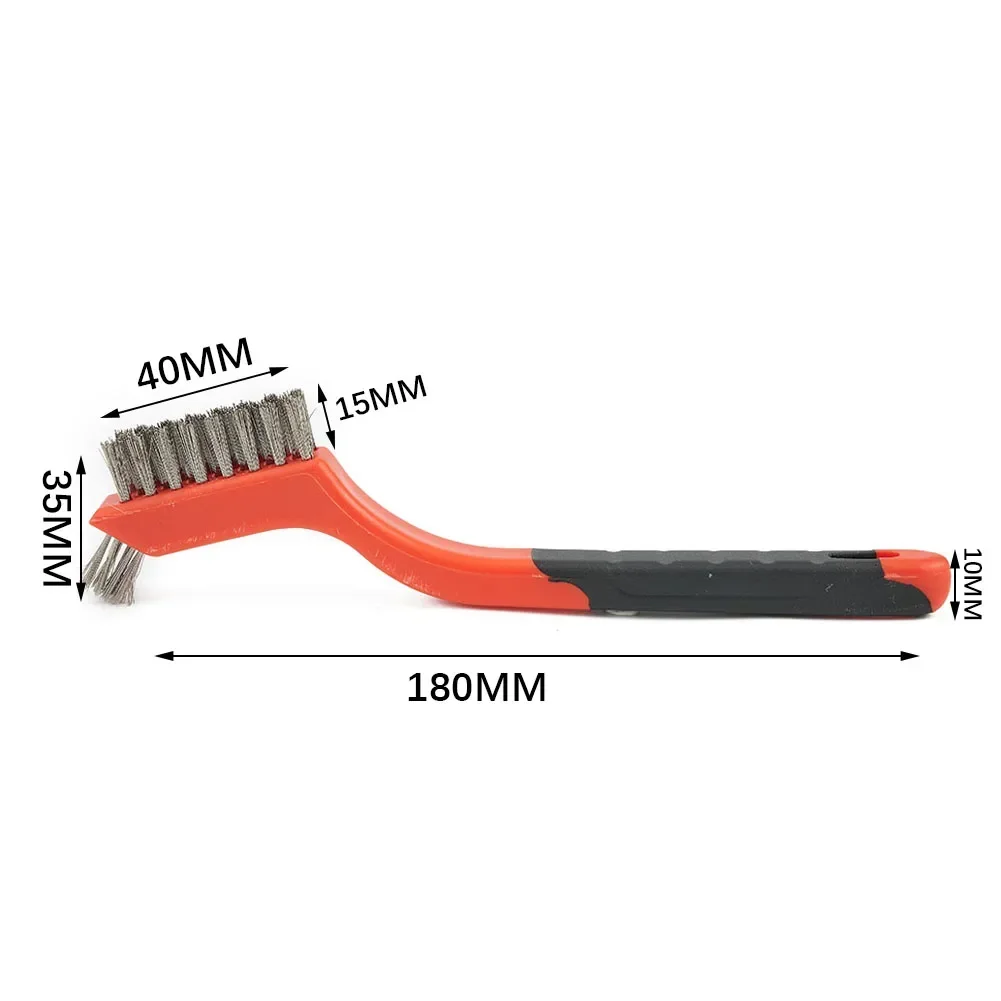 Wire Brush Brass Nylon & Steel Brushes Rust Remover Cleaning Polishing Cleaning Tool Family 2-piece Set cleaning brush wire brush