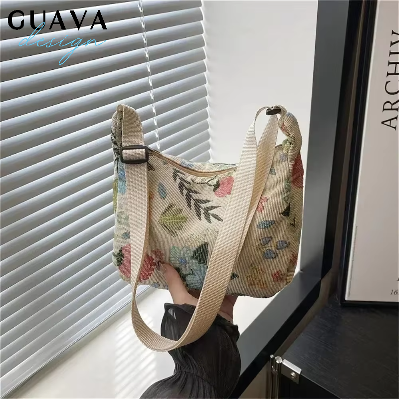 Women's Underarm Bags Autumn  Trendy New Oil Painting Shoulder Bag Cute Simple Handbags And Purses Female Travel Small Totes