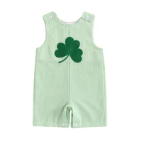 Newborn Baby Boy Girl Clothes Stripes Sleeveless Romper Infant Embroidery Bodysuit Cute Summer Spring Outfit 1