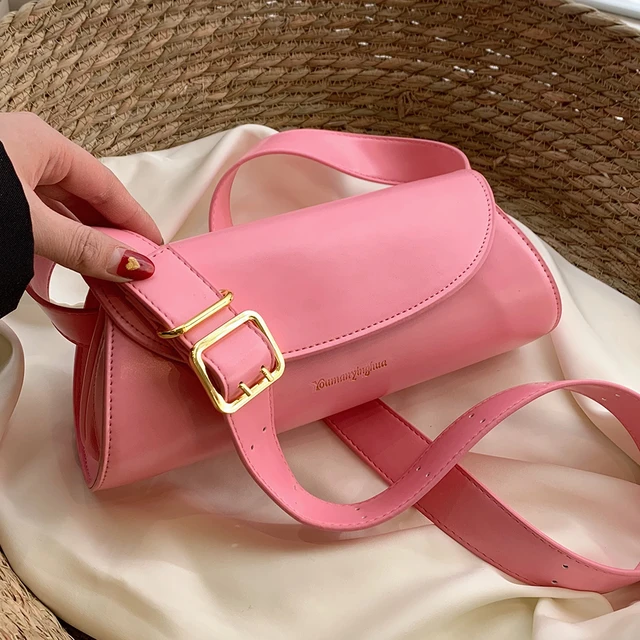 Women's Handbags Trend 2023 Summer Pink Shoulder Bag Canvas Female Casual  Tote Bucket Y2K Ladies Handbag Top-handle Bags Women - AliExpress