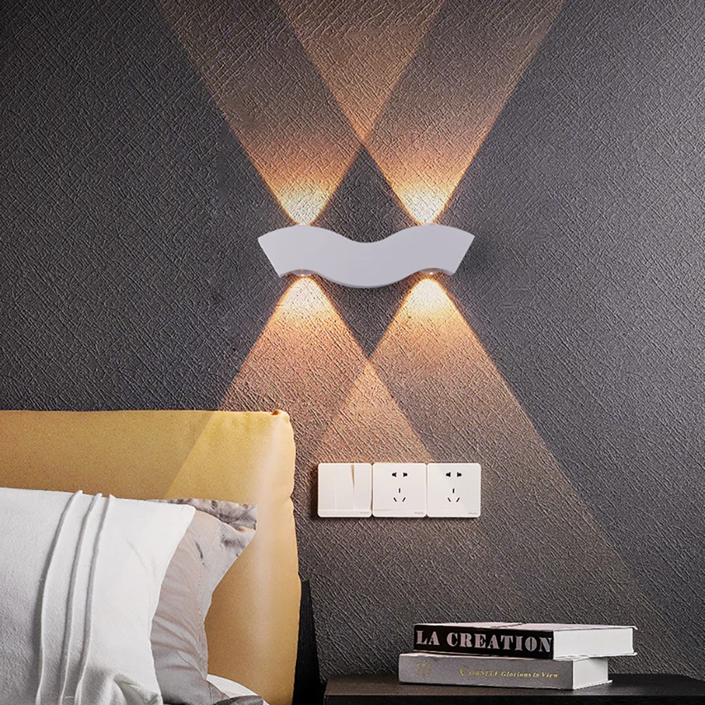 4W AC85-265V LED Wall Lamp Indoor&Outdoor IP65 Waterproof Nordic Modern Minimalist Style Lamps With 3 Years Warranties