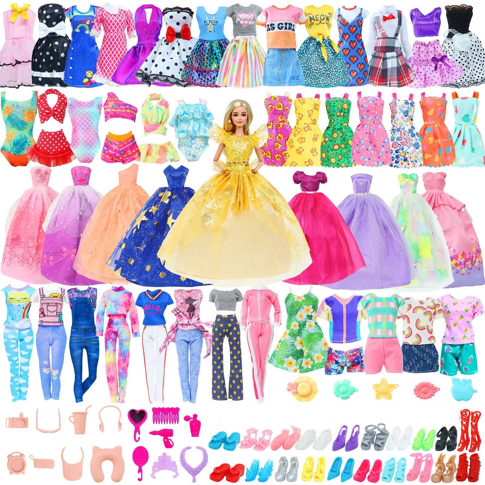 106-Piece Barbie Outfit Set 1