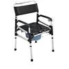 Portable Elderly Commode Chair - Foldable Toilet Seat, Easy Setup for Pregnant Women, Household Potty without Drilling 5