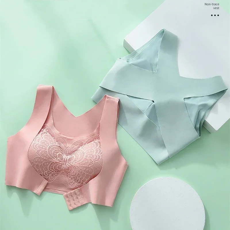 Women Lingerie Bra Front Closure Posture Corrector Bras