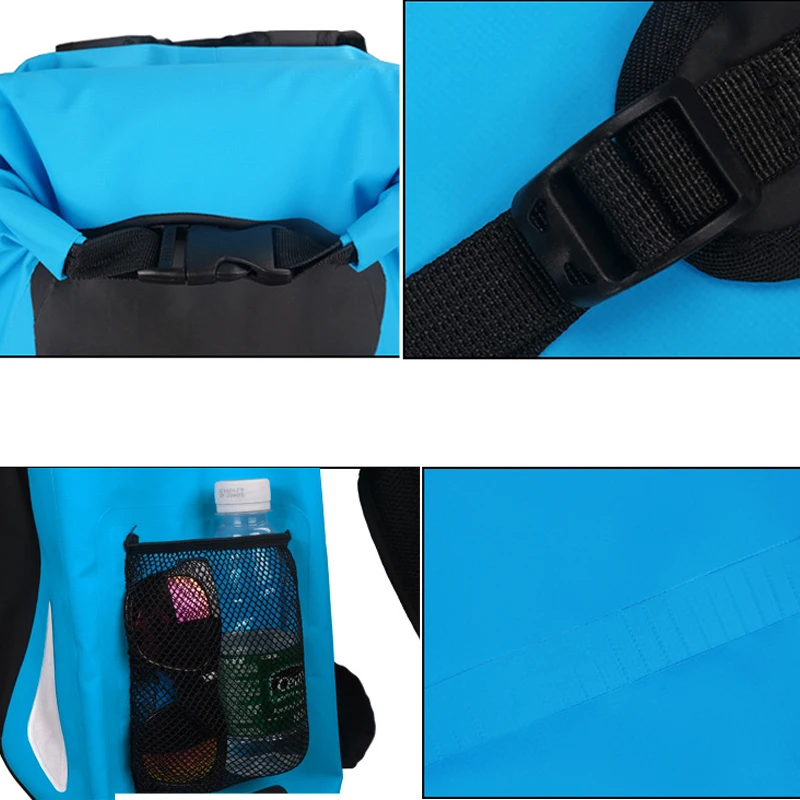 Floating Dry Backpack Waterproof Bag Roll Top Compression Sack for Water Sports Kayaking Canoeing Paddle-Boarding Rafting Boat