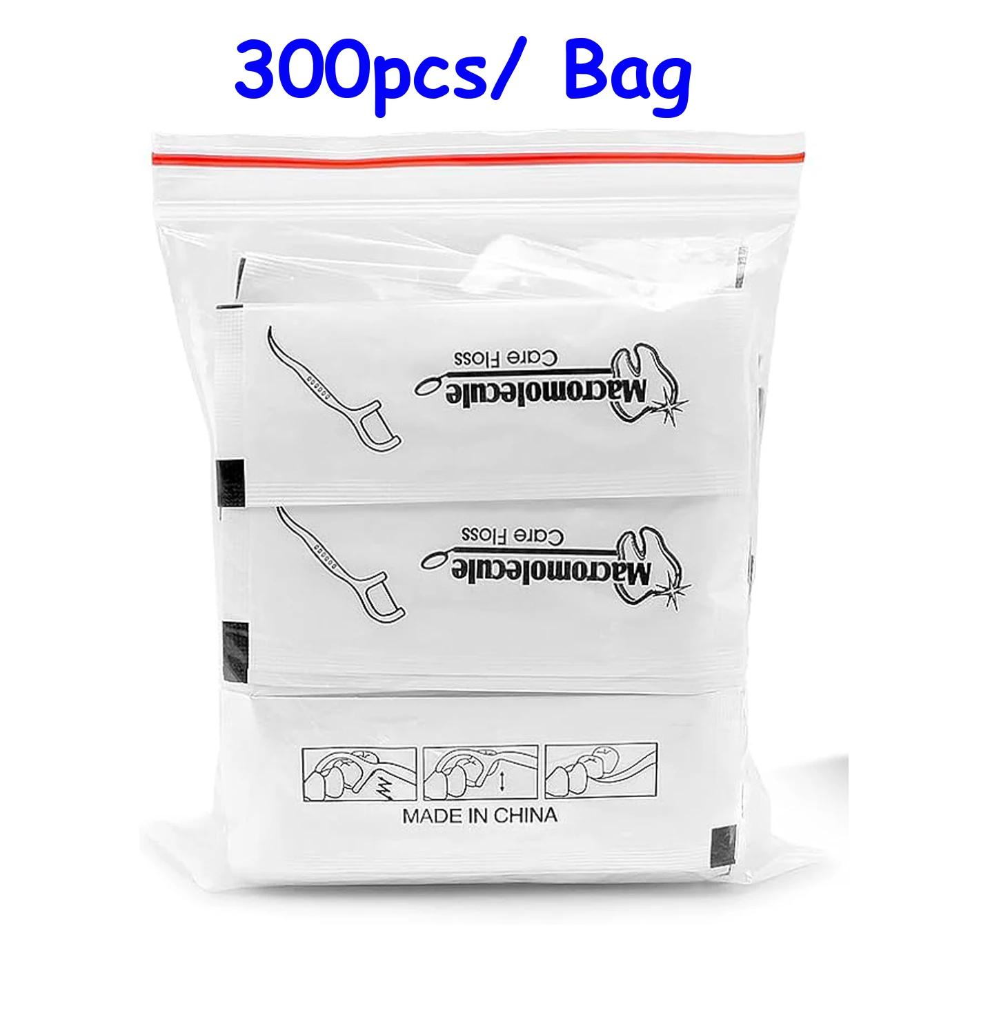 JNSUR 600 Stück Einzeln Verpackte Zahnseide-Sticks Tragbare Zahnseide-Picks Mundpflege Hygiene Reinigung Zahnstocher – Detail 7