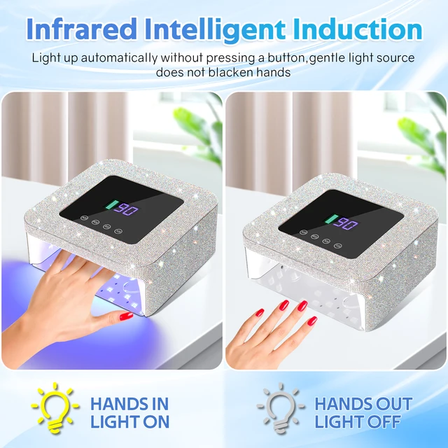 Diplanes Beauty-Lampe à ongles LED UV aste, 33 LED, écran tactile, 4 minuteries, lampe de manucure Nail Art, cabine pour N64. 5