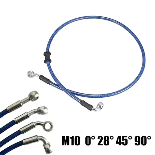 Universal Motorcycle Stainless Steel Braided Brake Hose AN3 Reinforced Front Rear Hydraulic Scooter Brake Clutch Pipe M10 Banjo - Image 2
