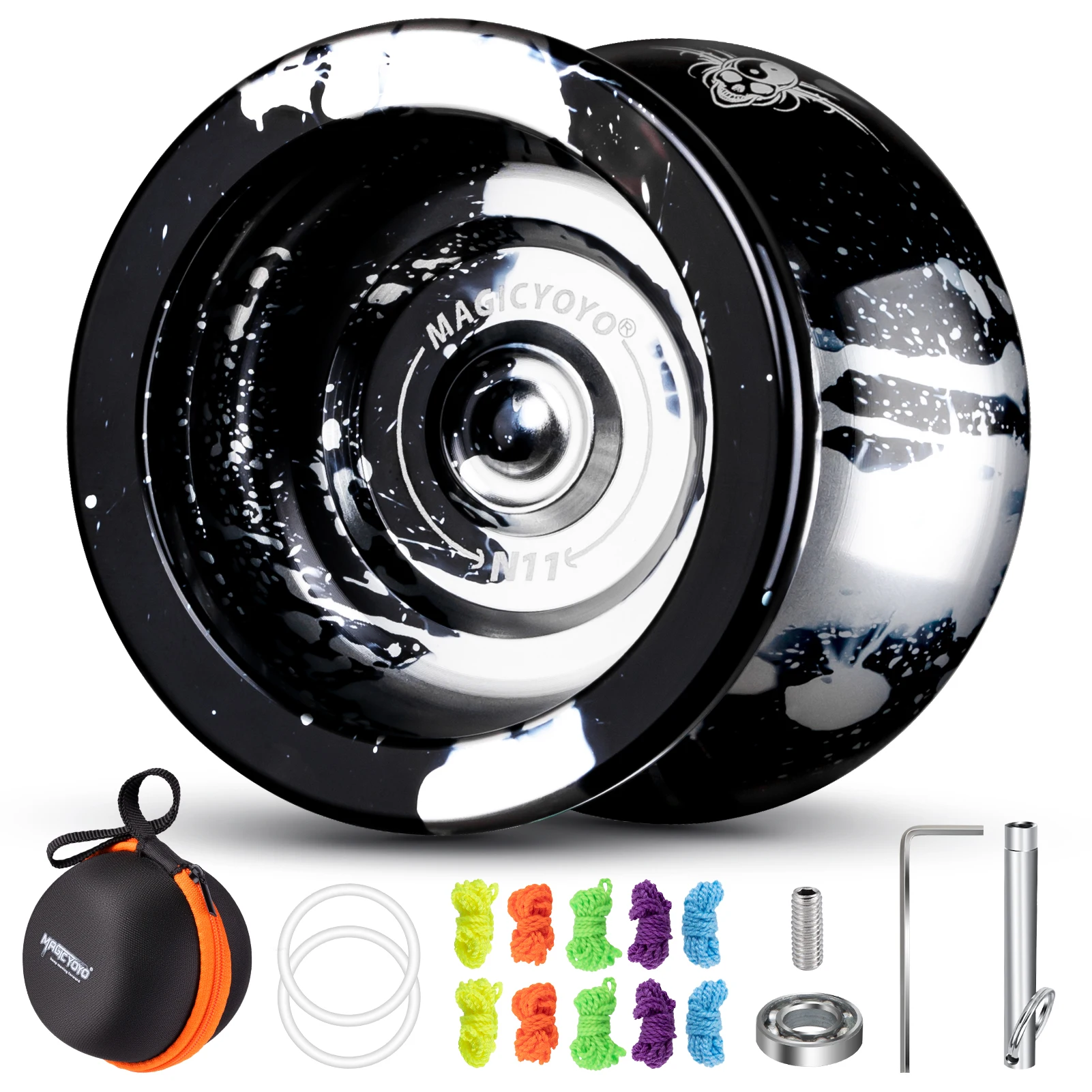 Yoyo Ball MAGICYOYO Professional Yoyo N11 Responsive Yoyo for Kids Dual Purpose Yo Yo with Accessory Kit