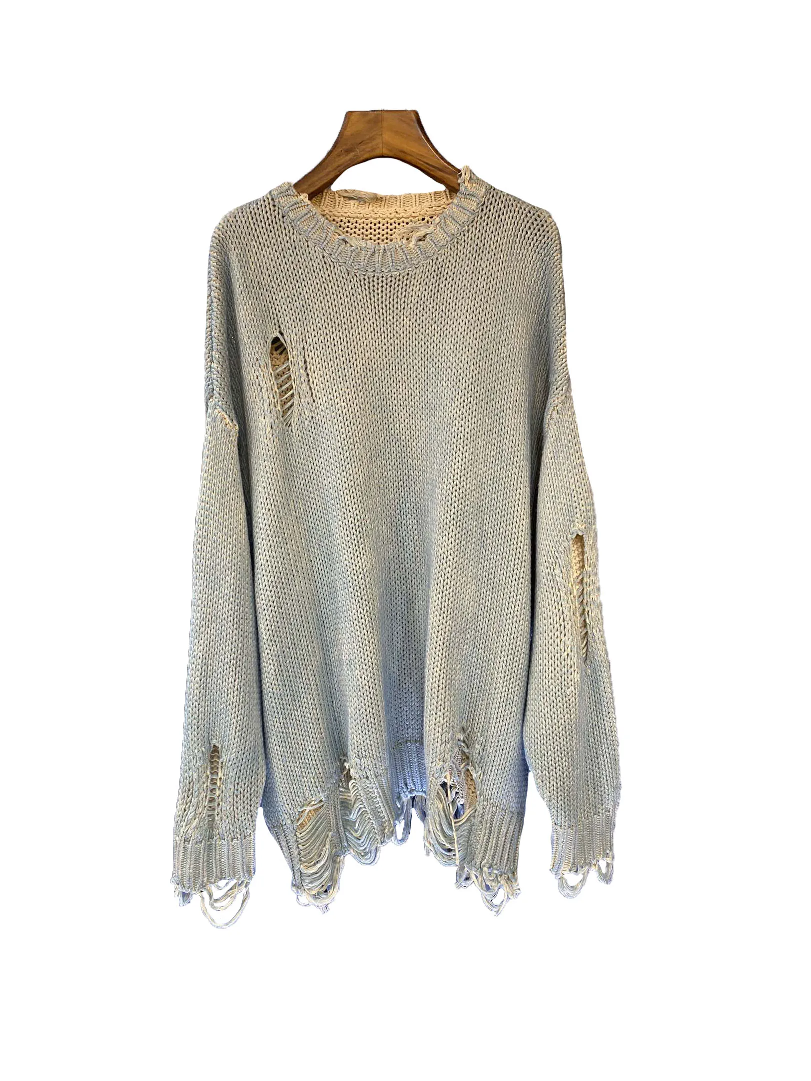 

Jumper jacket round neck short loose version fringe design warm and comfortable 2023 winter new 1212