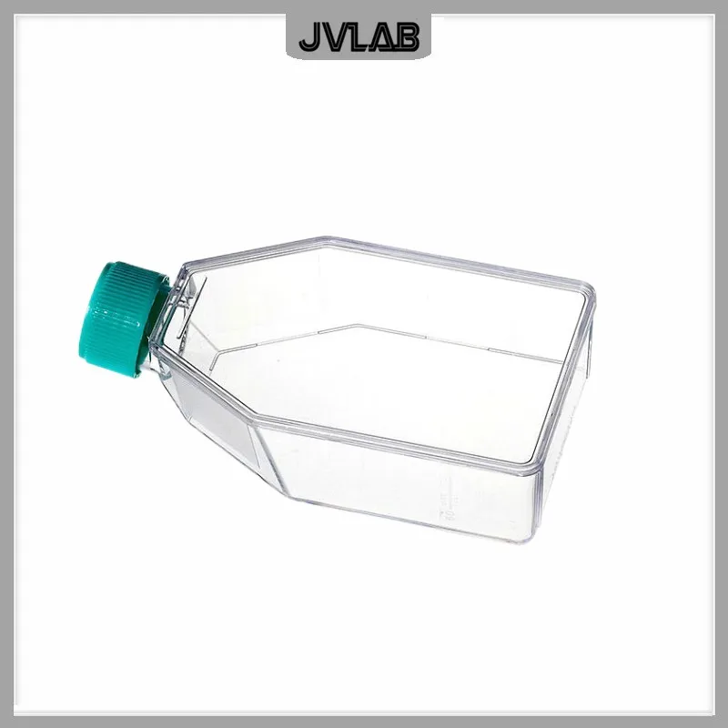 

Cell and Tissue Culture Flask Canted Neck Flasks 25ml STandard Surface Treated Cell Growth Area 12.5cm2 Sterilized Package 10/PK