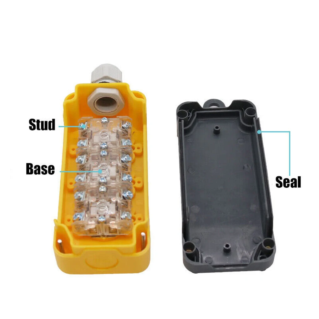 Crane Remote Control Crane Push Button Switch COP-2B Electric Crane Remote Control Push Button Car tail lift button switch Rainproof Emergency Stop Switch