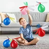 6PCS Air Balloon Helicopter Toy Funny Balloon Ortable Outdoor Helicopter Flying Kids Birthday Party Children's Day Game 2