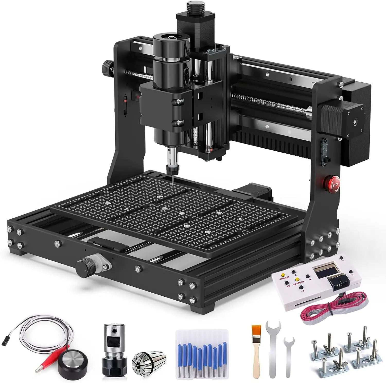 

500W CNC Router , MYSWEETY 3020 PLUS CNC Wood Router 3 Axis Desktop CNC for Metal Wood Acrylic MDF