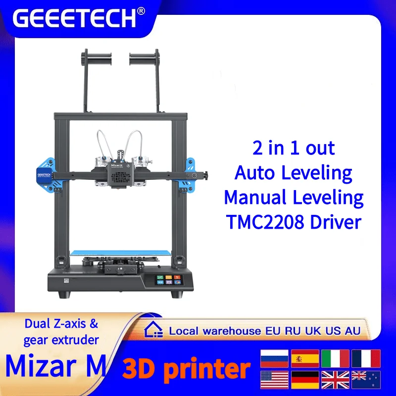 GEEETacétone-Imprimante 3D Mizar S, Partners d'imprimante 3D FDM, Lit  chauffant, Touriste, Axe Z, Carte ultra silencieuse, 255mm x 255mm x 260mm  - AliExpress