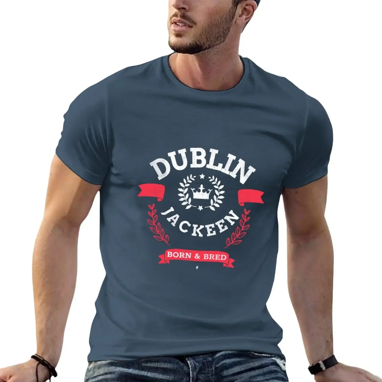 

Dublin Jackeen Born and Bred T-Shirt quick-drying summer clothes blanks mens graphic t-shirts pack