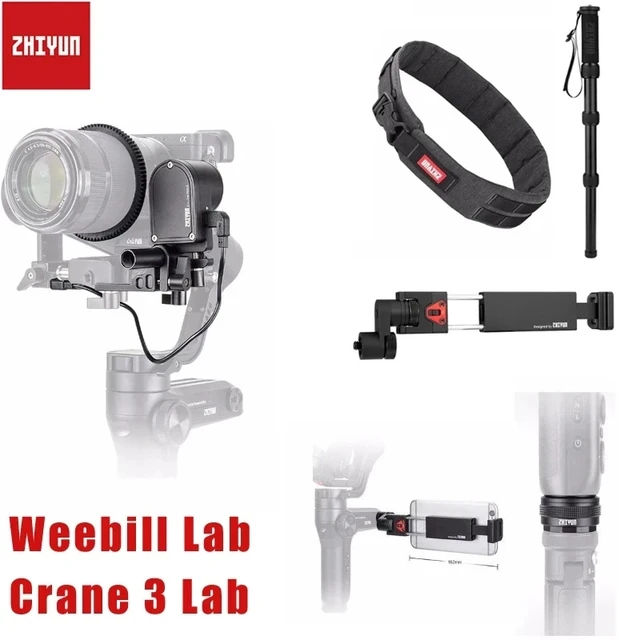 Zhiyun Weebill Lab S Crane 3 Gimbal Servo Follow Phone Mount Quick Setup Kit Handle Grip Strap Monopod - AliExpress