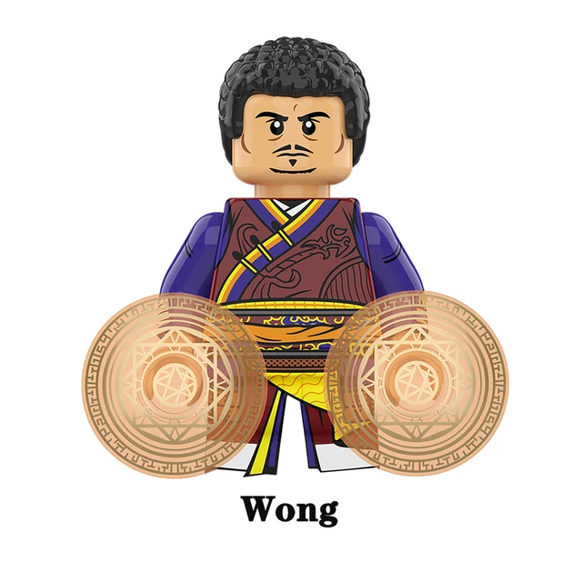 Disney Doctor Strange Scarlet Witch Moon Knight Wong Building Block Dormammu Hulk Ultron Carter Professor X Brick America Chaves O-XP437