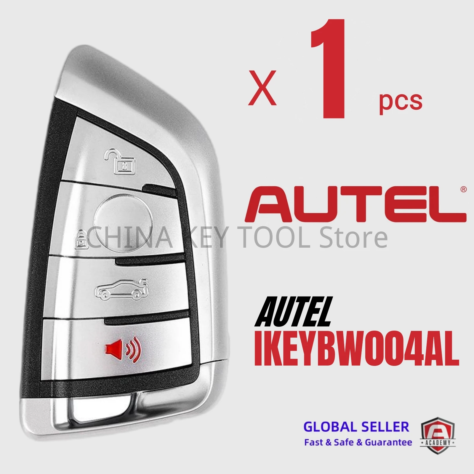 1PCS Autel IKEYBW004AL BW004ALUniversal Smart Key 4 Buttons For BMW For Autel Smart Key KM100 IM508 IM608 KM100E