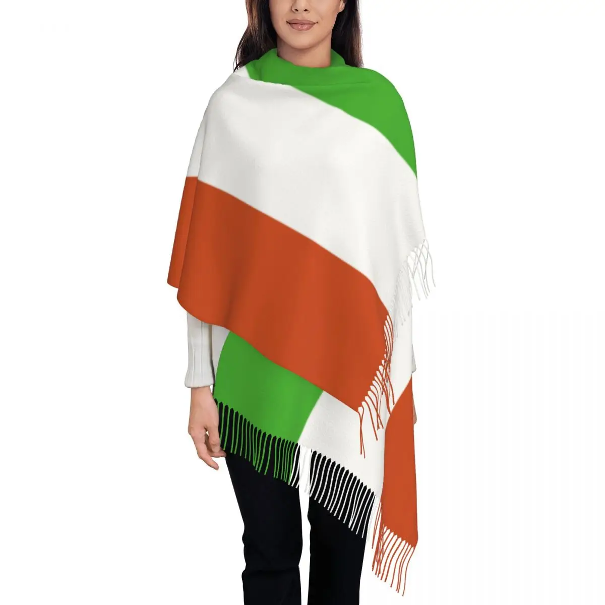 

Niger Flag Women's Tassel Shawl Scarf Fashion Scarf