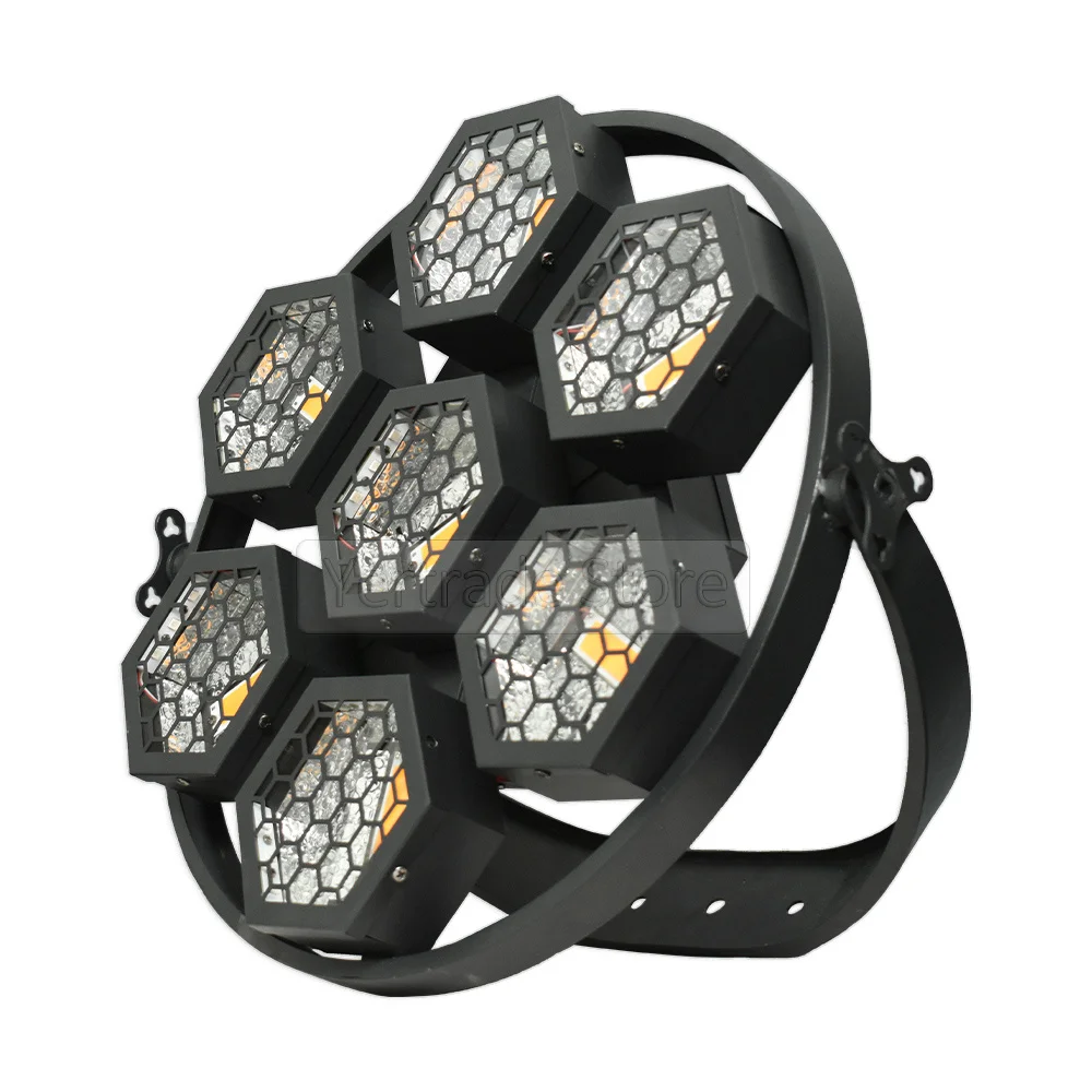 7x50W RGB LED Retro Flash Light Bar Stage Effect Lighting For DJ Party Disco Wall Wash flashing Lamp DMX 512 Sound Fixture