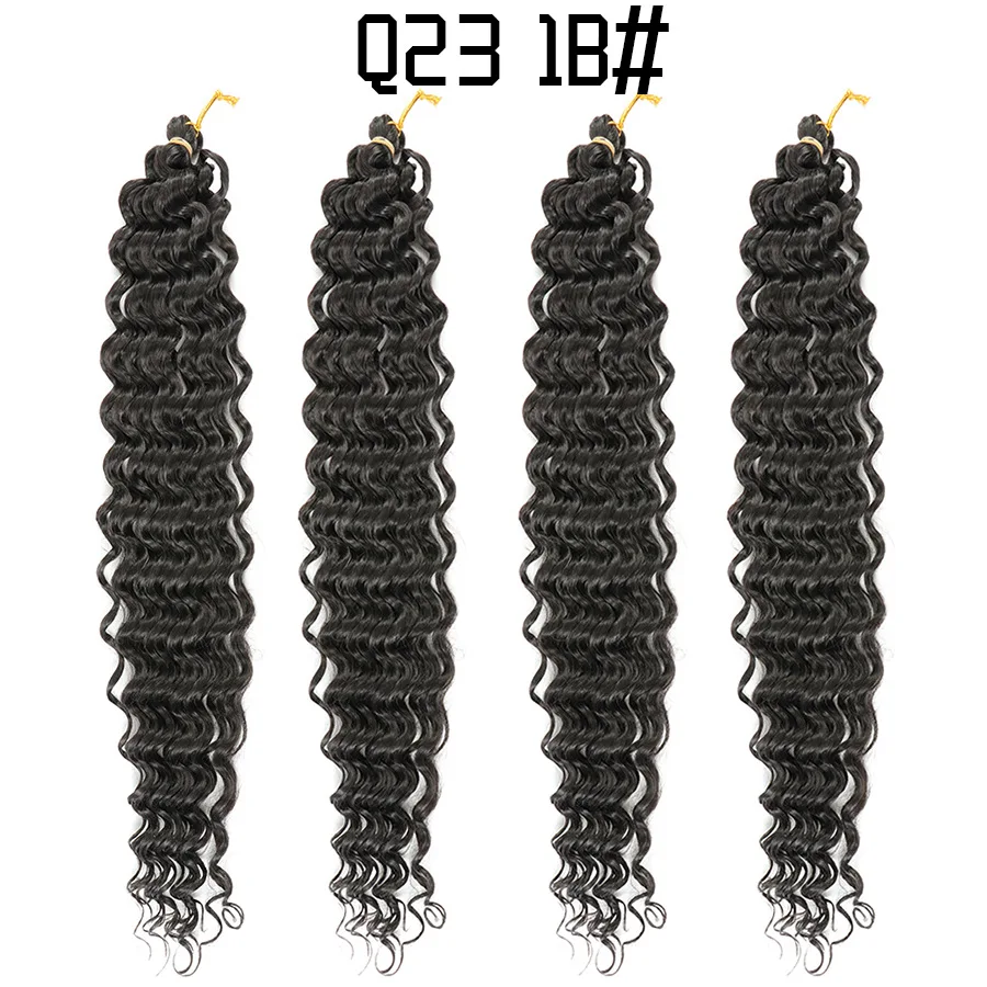African Crochet Hair Wig Deep Wave Hair Latin American Curly Braided Fluffy Cosplay Heat Resistant